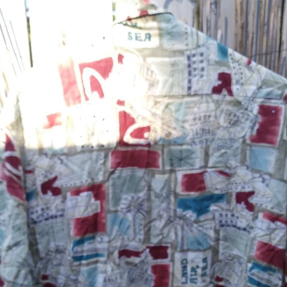 Campia Lightweight Travel Hawaiian Rayon Short Sleeve button Down - Men - L - Picture 11 of 13